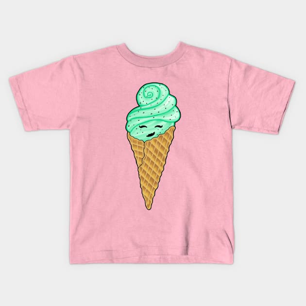 Lady Mint Chip Kids T-Shirt by TheBlueNinja